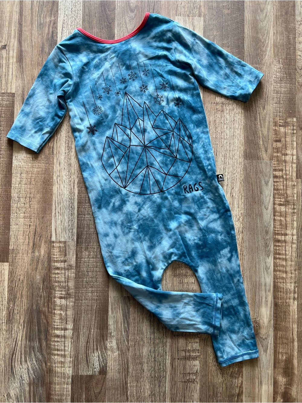 RAGS Blue Tie-Dye Romper